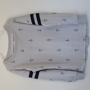 Maurices Anchor Pattern Sweatshirt. Size Small